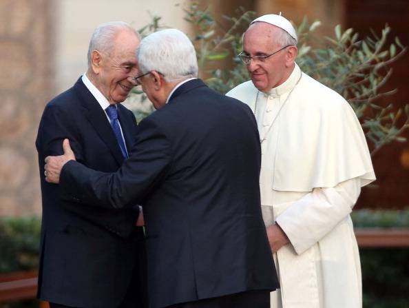 Abu Mazen, Simon Peres e Papa Francesco