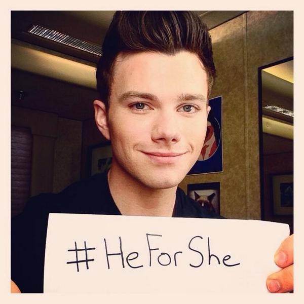 chris colfer glee he for she campaign