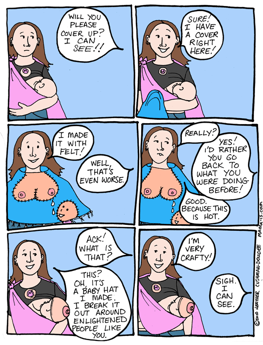 mamma allatta vignetta