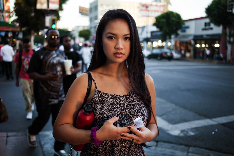 Young woman from Hawaii, in Los Angeles, USA