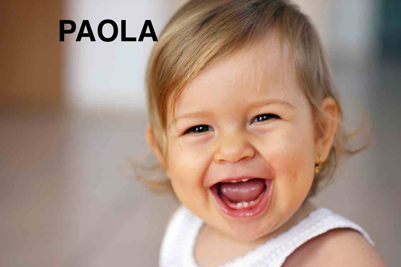 BAMBINA NOME PAOLA