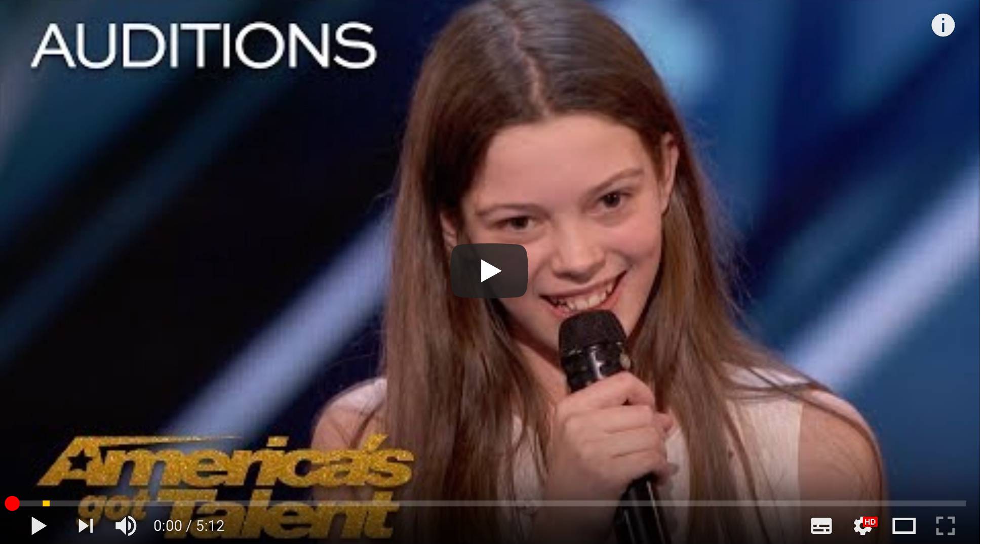 Americas Got Talent Standing Ovation Per La 13enne Courtney Hadwin