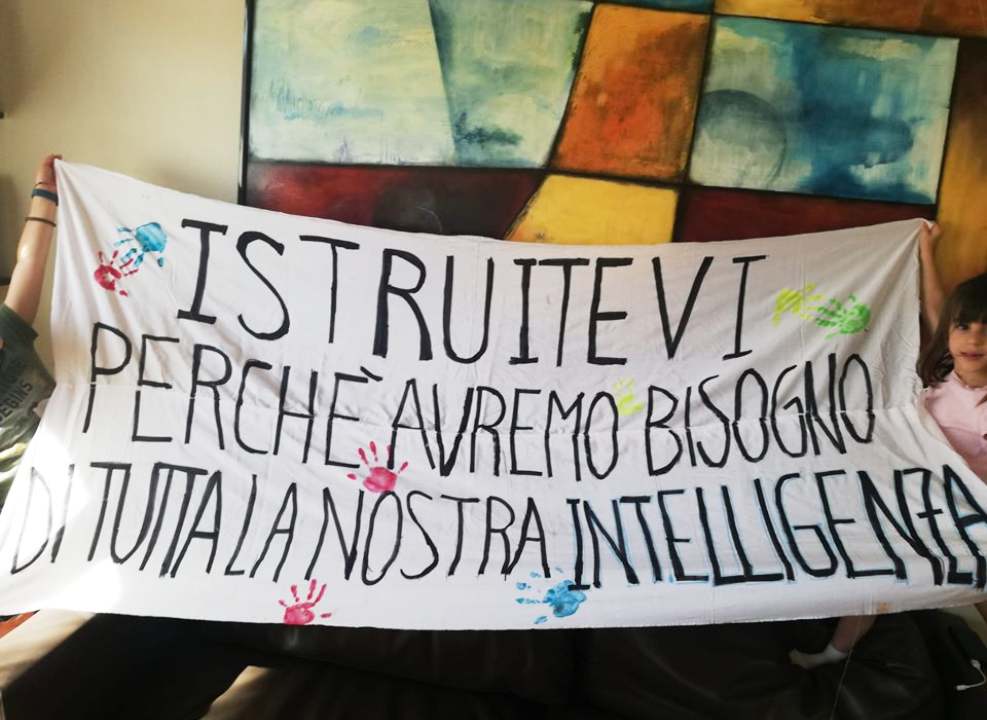 protesta scuola riapertura