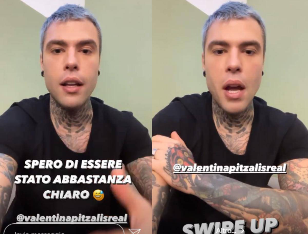 fedez per valentina Pitzalis