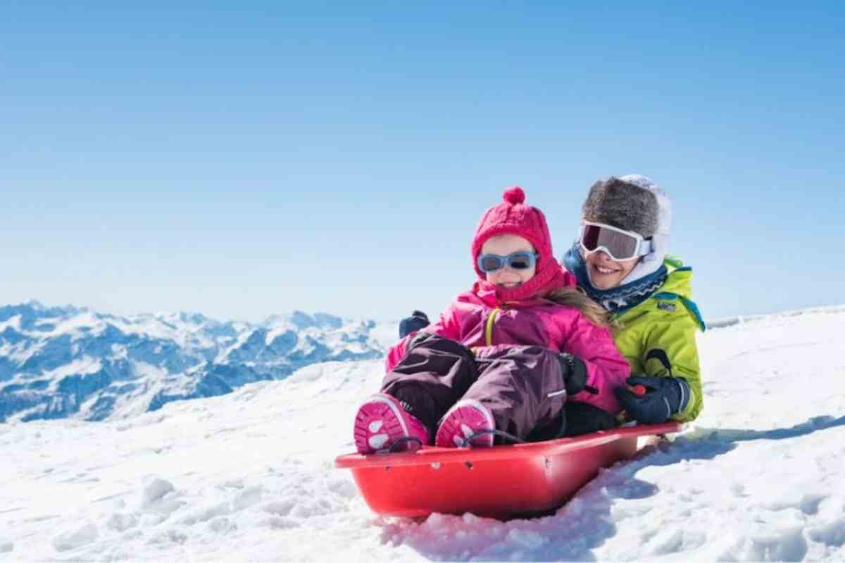 bambini in montagna